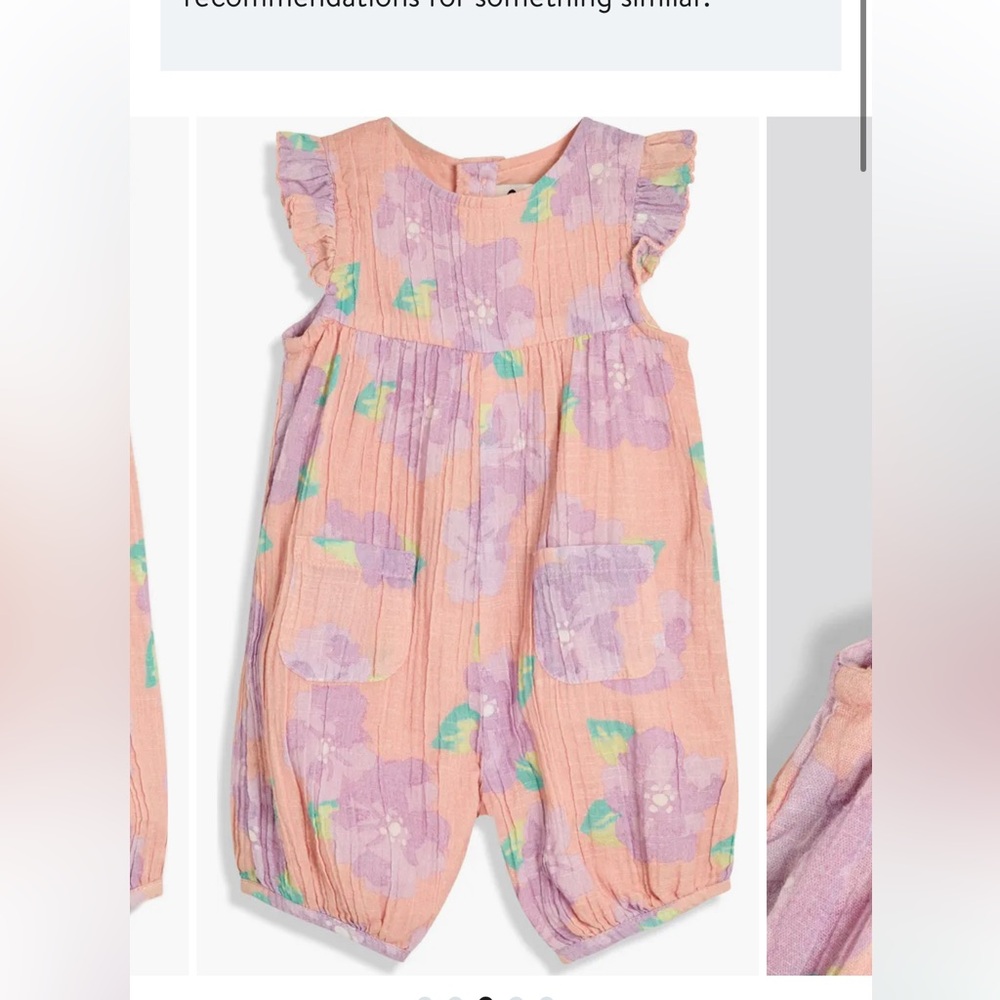 JOJO MAMAN BEBE - Tropical Floral Cotton Romper